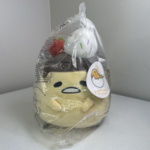 Gund Sanrio Gudetama Flan 9” The Lazy Egg Stuffed Toy New Sealed Plush Toy - Picture 1 of 7